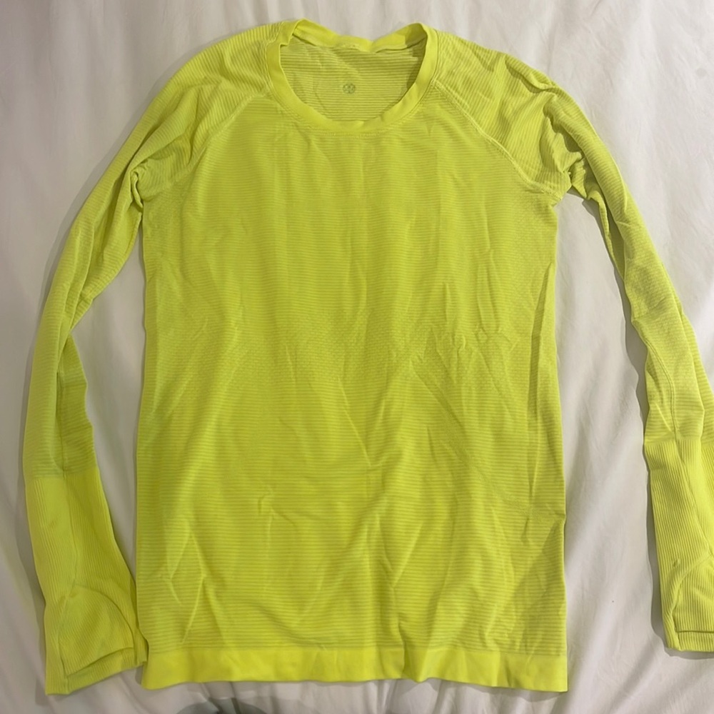 Neon yellow LULULEMON Swiftly Tech